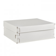 ADJ Коробка Snob, 36x30xH13,5 см., цвет: белый/панна котта