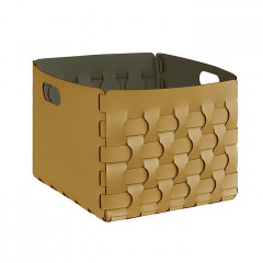 ADJ Корзинка Dubai, 35x40xH30 см., цвет: горчичный/оливковый