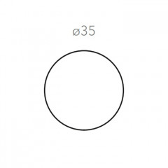 ADJ Круглый плейсмат, D35 см., цвет: серый/черный