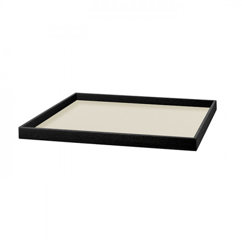 ADJ Поднос Mondo, 40x40xH3 см., цвет: панна котта/белый