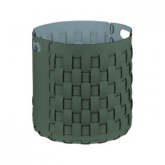 ADJ Круглая корзина Bottega, D40xH40 см., цвет: эвкалипт/небесный