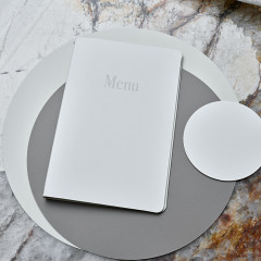 ADJ Круглый плейсмат, D30 см., цвет: белый/панна котта