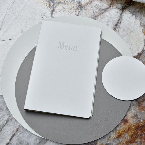 ADJ Круглый плейсмат, D30 см., цвет: белый/панна котта