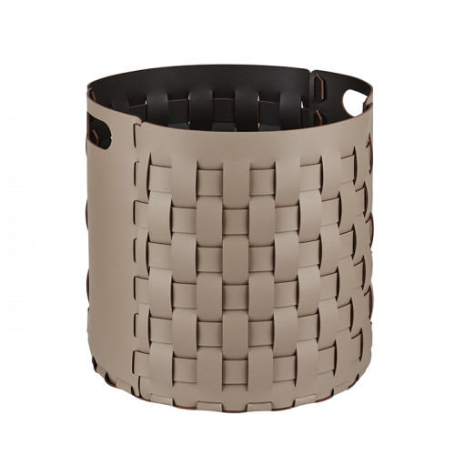 ADJ Круглая корзина Bottega, D40xH40 см., цвет: капучино/шоколад