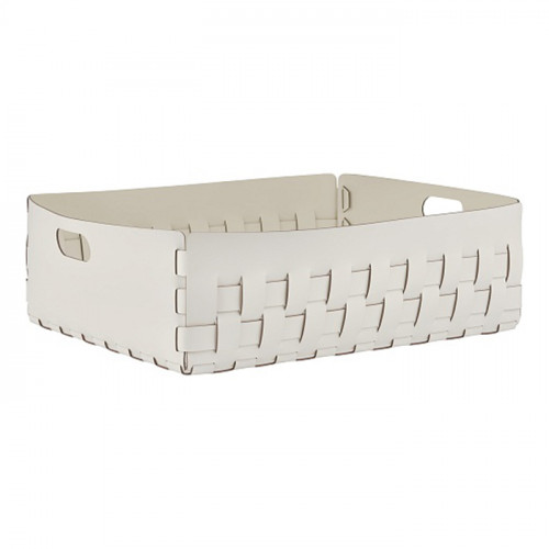 ADJ Корзинка Bottega, 60x50xH20 см., цвет: белый/панна котта