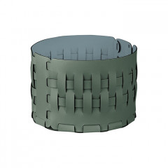 ADJ Корзина Bottega, D20xH12 см., цвет: эвкалипт/небесный