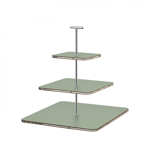 ADJ Сервировочная стойка, 30x30xH35 см.,ручка &amp;quot;Т&amp;quot;, цвет: эвкалипт, фурнитура хром