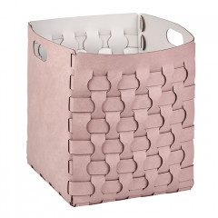 ADJ Корзинка Dubai, 35x35xH40 см., цвет: пепельная роза/устричный