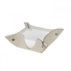 ADJ Подставка для бумажных блоков, 10x10xH4 см., цвет: панна котта/белый