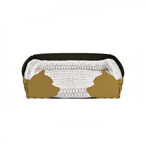 ADJ Лежанка Dog, 60x42xH15 см., цвет: горчичный/оливковый