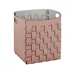ADJ Корзинка Bottega, 35x35xH40 см., цвет: пепельная роза/устричный