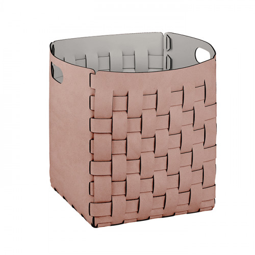 ADJ Корзинка Bottega, 35x35xH40 см., цвет: пепельная роза/устричный
