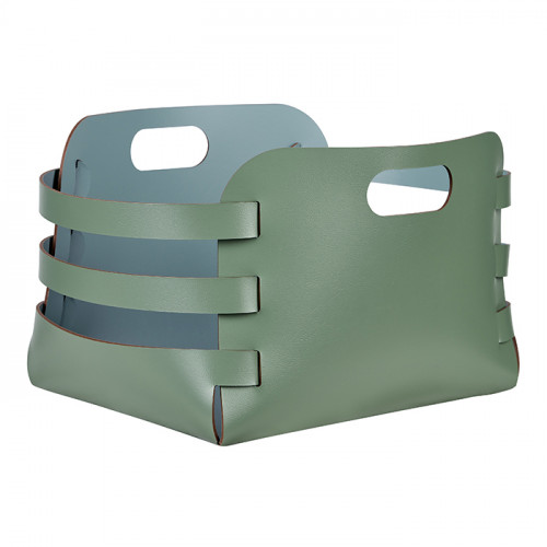 ADJ Корзина Riga, 27x36xH25 см., цвет: эвкалипт/небесный