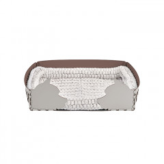 ADJ Лежанка Dog, 60x42xH15 см., цвет: устричный/пепельная роза