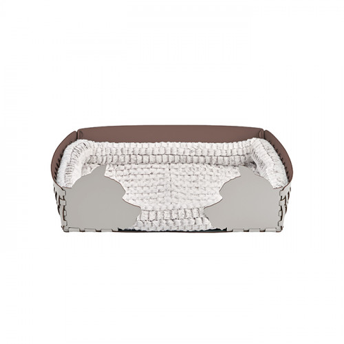 ADJ Лежанка Dog, 60x42xH15 см., цвет: устричный/пепельная роза
