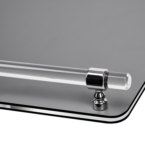 ADJ Поднос Asti, 36x24xH5 см., цвет: серый/черный, фурнитура графит