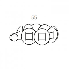 ADJ Клипса для штор Rotonda, 55 см., цвет: пепельная роза/устричный