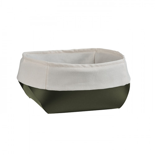 ADJ Корзина для хлеба, 15x15xH7 см., цвет: оливковый/горчичный