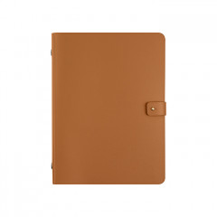 ADJ Блокнот А5, 16,5x25 см., цвет: коньяк/бордо