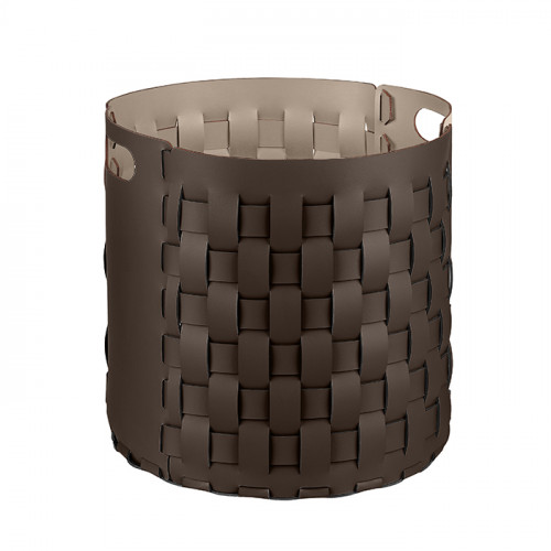 ADJ Круглая корзина Bottega, D40xH40 см., цвет: шоколад/капучино