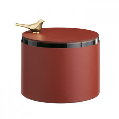ADJ Шкатулка Bird диаметр 15хH10см, цвет бордо/золото