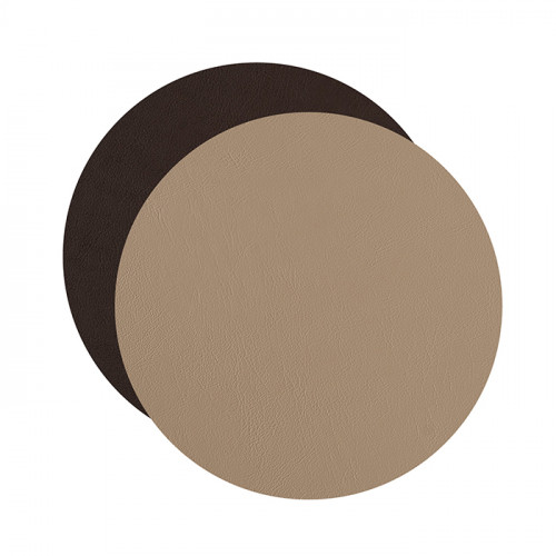ADJ Круглый плейсмат, D40 см., цвет: капучино/шоколад
