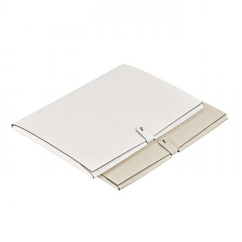 ADJ Папка для бумаг А4, 23x31 см., цвет: белый/панна котта