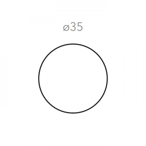 ADJ Круглый плейсмат, D35 см., цвет: белый/панна котта