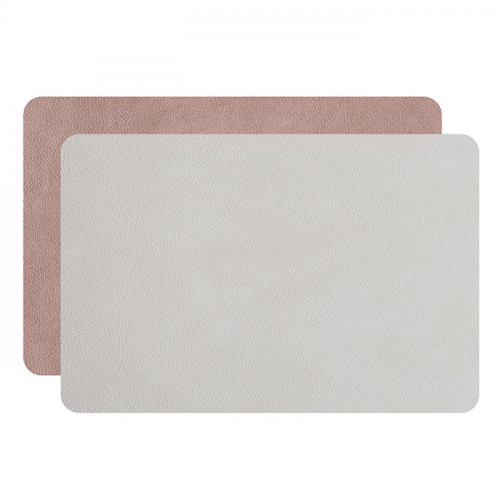 ADJ Прямоугольный плейсмат, 45x30 см., цвет: устричный/пепельная роза