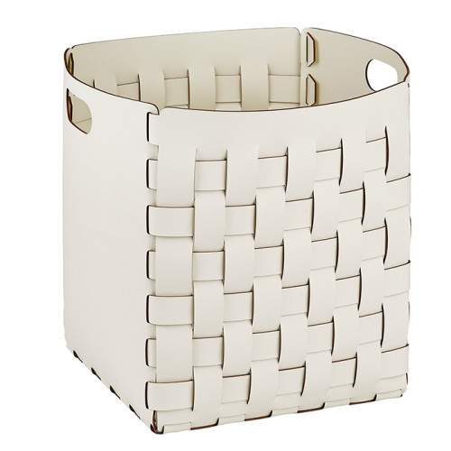 ADJ Корзинка Bottega, 35x35xH40 см., цвет: белый/панна котта