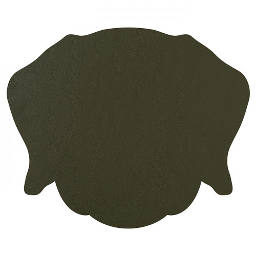 ADJ Плейсмат детский Dog, 42x35 см., цвет: горчичный/оливковый