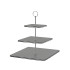 ADJ Сервировочная стойка, 30x30xH35 см.,ручка Круглая, цвет: серый, фурнитура хром