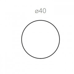 ADJ Круглый плейсмат, D40 см., цвет: капучино/шоколад