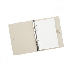 ADJ Блокнот А5, 16,5x25 см., цвет: белый/панна котта