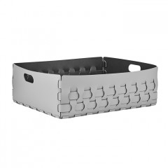 ADJ Корзинка Dubai, 60x50xH20 см., цвет: серый/черный