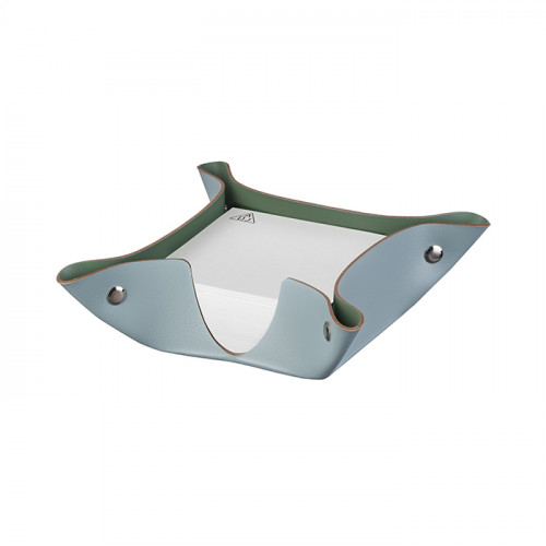 ADJ Подставка для бумажных блоков, 10x10xH4 см., цвет: небесный/эвкалипт