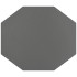 ADJ Шестиугольный плейсмат, 44,5x38 см., цвет: черный/серый