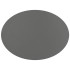 ADJ Овальный плейсмат, 47,5x35 см., цвет: черный/серый