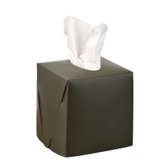 ADJ Салфетница Kleenex, 12x12xH12 см., цвет: оливковый/горчичный