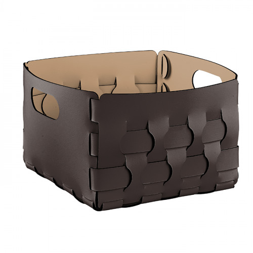 ADJ Корзинка Dubai, 25x25xH20 см., цвет: шоколад/капучино