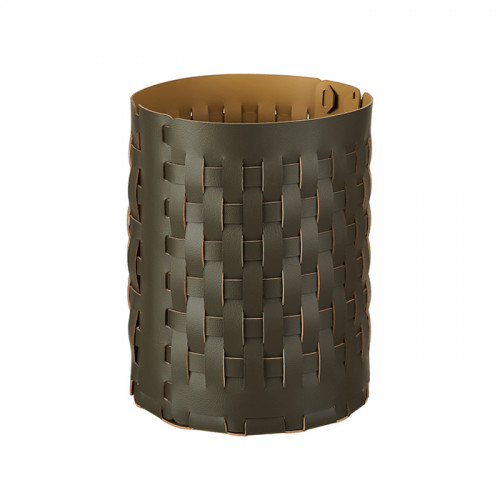 ADJ Корзина Bottega, D20xH25 см., цвет: оливковый/горчичный