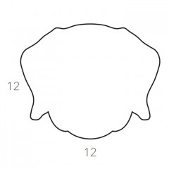 ADJ Костер детский Dog, 12x12 см., цвет: белый/панна котта