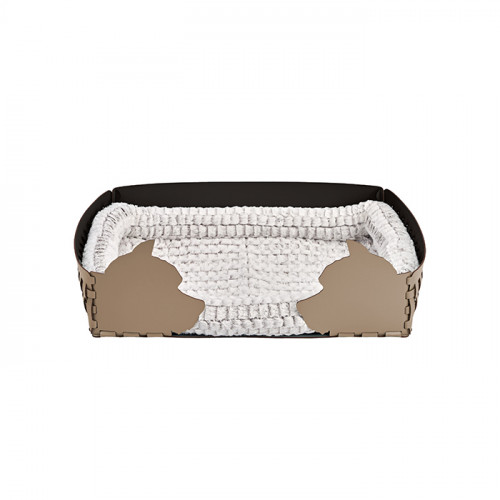 ADJ Лежанка Dog, 60x42xH15 см., цвет: капучино/шоколад