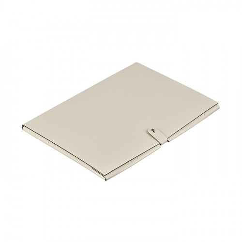 ADJ Папка для бумаг А4, 23x31 см., цвет: панна котта/белый