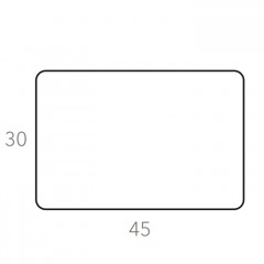 ADJ Прямоугольный плейсмат, 45x30 см., цвет: капучино/шоколад
