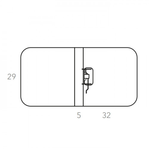 ADJ Папка для файлов, 32x29x5 см., цвет: эвкалипт/небесный