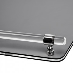 ADJ Поднос Asti, 42x36xH5 см., цвет: серый/черный, фурнитура графит