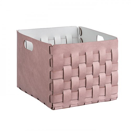 ADJ Корзинка Bottega, 35x40xH30 см., цвет: пепельная роза/устричный