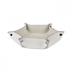 ADJ Мелочница, 15x18xH5 см., цвет: белый/панна котта