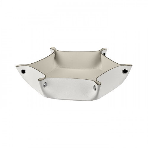 ADJ Мелочница, 15x18xH5 см., цвет: белый/панна котта